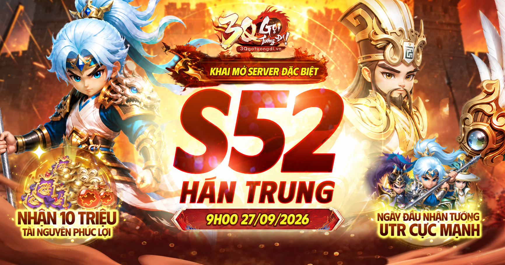 09:00 ngày 26/09 khai mở máy chủ Server Đặc Biệt S50 Quan Độ