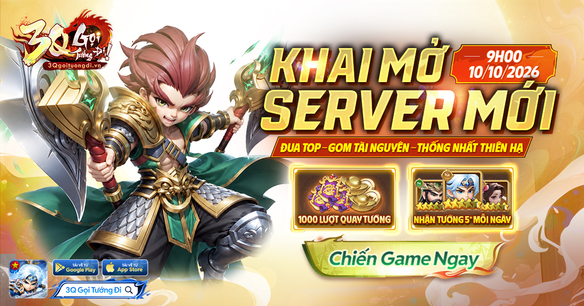 09:00 ngày 10/10 khai mở máy chủ S56