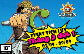 Event Tích Lũy Tháng 9 Đợt 1