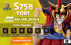 10h - 30.08: Ra mắt máy chủ S758.Tori