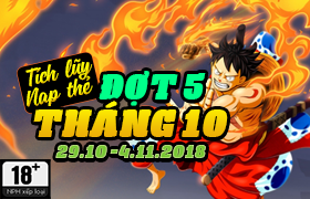 Event Tích Lũy Tháng 10 Đợt 5