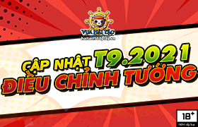 Cập nhật điều chỉnh tướng Tháng 9.2021