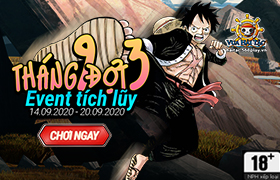Event Tích Lũy Đợt 3 Tháng 09