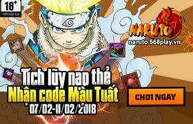 TÍCH LŨY NẠP THẺ - NHẬN CODE MẬU TUẤT 2018