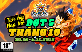 [VHT] 29.10 : Event Tích Lũy Tháng 10 Đợt 5