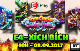 [Tam Quốc Quần Hùng]10h00 ngày 08/09 Ra mắt máy chủ E4 - Xích Bích